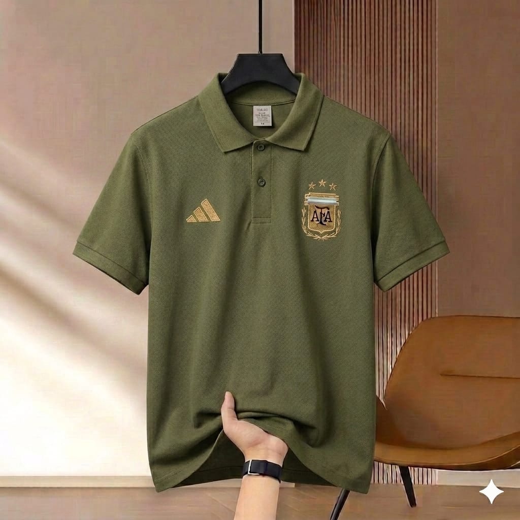 China Cotton Jursey Polo shirt For Men's (AGR Olive)