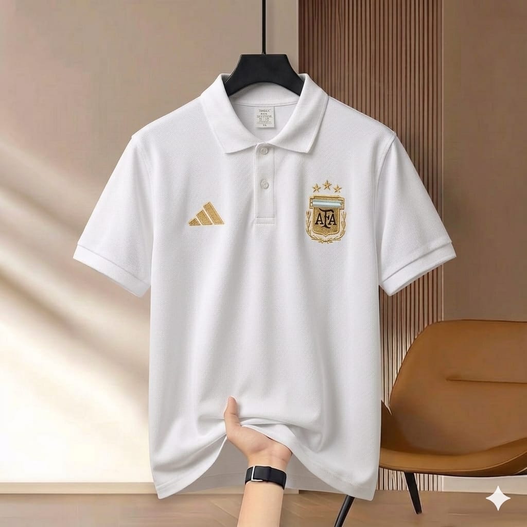 China Cotton Jursey Polo shirt For Men's (AGR White)